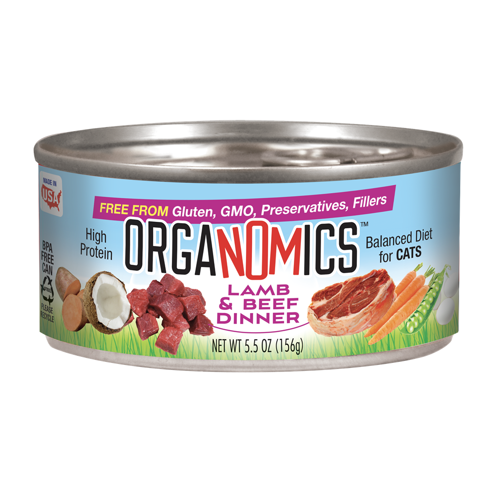 ORGANOMICS LAMB & BEEF DINNER CATS 362G - Black Dog Panamá 