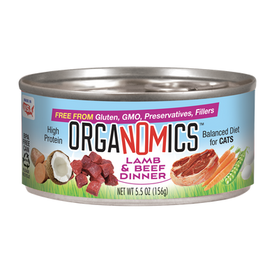 ORGANOMICS LAMB & BEEF DINNER CATS 362G - Black Dog Panamá 