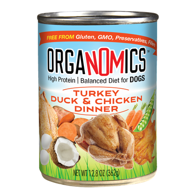 ORGANOMICS TURKEY & DUCK DINNER DOG 362G - Black Dog Panamá 