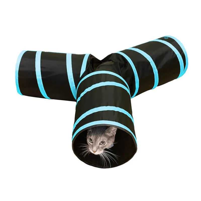 28569 PAWISE CAT TOY THREE WAY TUNNEL - Black Dog Panamá 