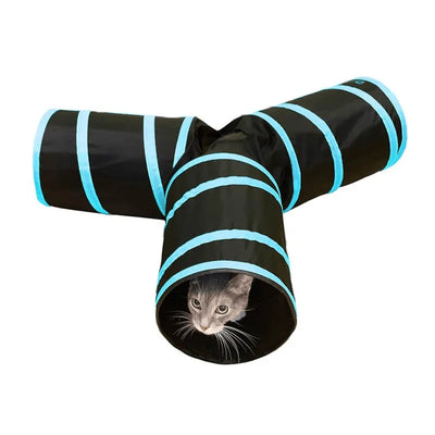 28569 PAWISE CAT TOY THREE WAY TUNNEL - Black Dog Panamá 
