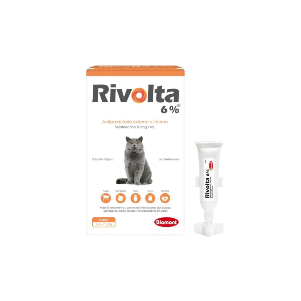 Rivolta Antiparasitario Selamectina 120mg – 2.6-7.5 kg