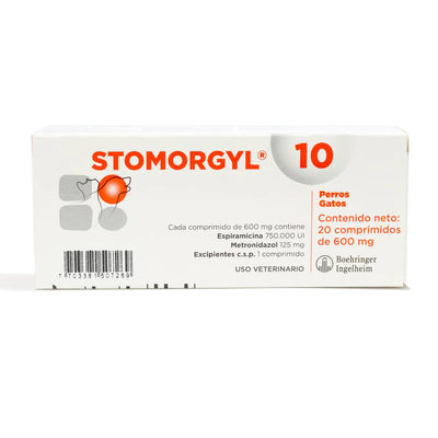 Stomorgyl 10 Antibiótico – 20 Comprimidos