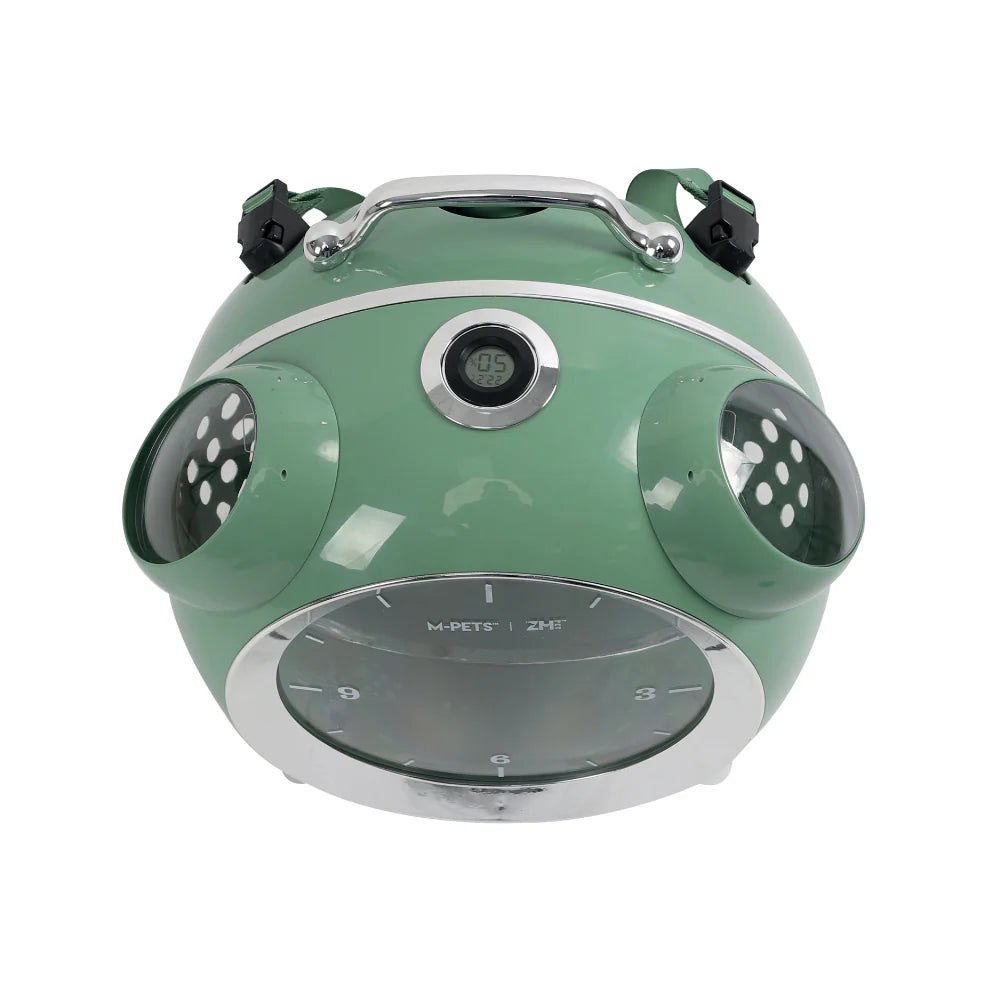 SIXTIES Clock Pet Carrier - Green - Black Dog Panamá 