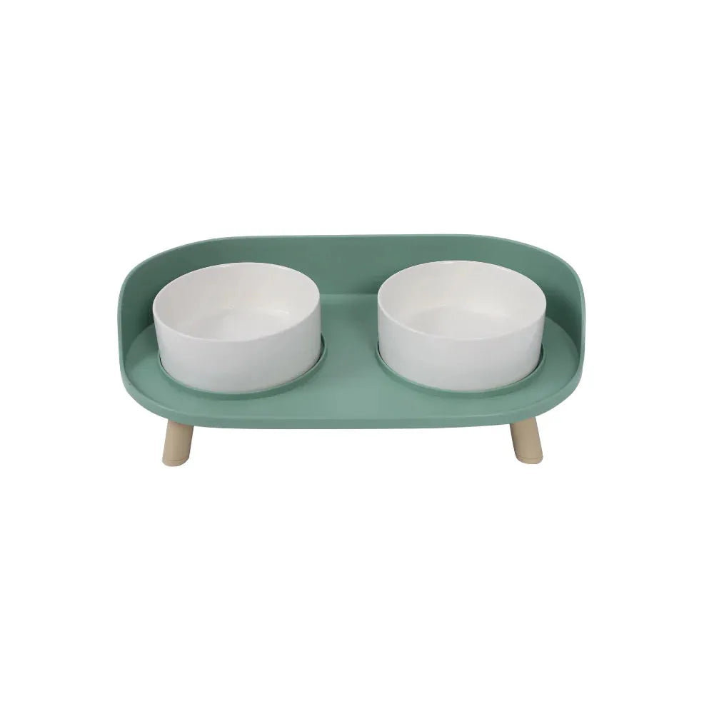 ALTITUDE Double Raised Pet Bowl - Black Dog Panamá 