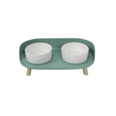 ALTITUDE Double Raised Pet Bowl - Black Dog Panamá 
