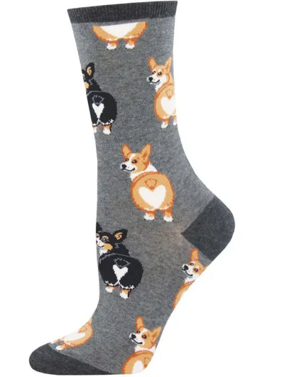 CORGI BUTT - CHARCOAL HEATHER - 9-11 - Black Dog Panamá 