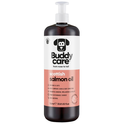 BUDDYCARE SALMON OIL 500ML - Black Dog Panamá 