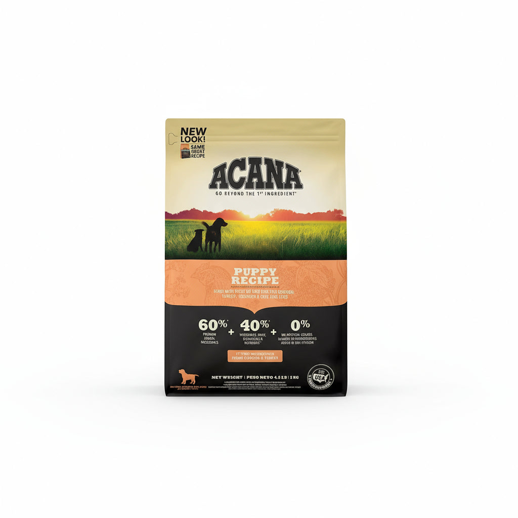 Acana Heritage Puppy & Junior Alimento para Cachorros - Todas las Razas - Sin Cereales - 25 lb