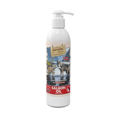 Botella de 250ml de aceite de salmón natural para perros y gatos, suplemento nutricional sostenible y saludable