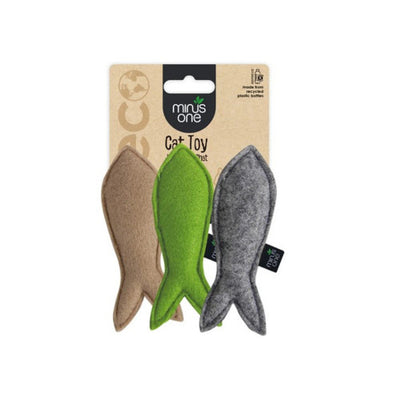 Felt Cat Toys - 3 Pack Fish - Black Dog Panamá 
