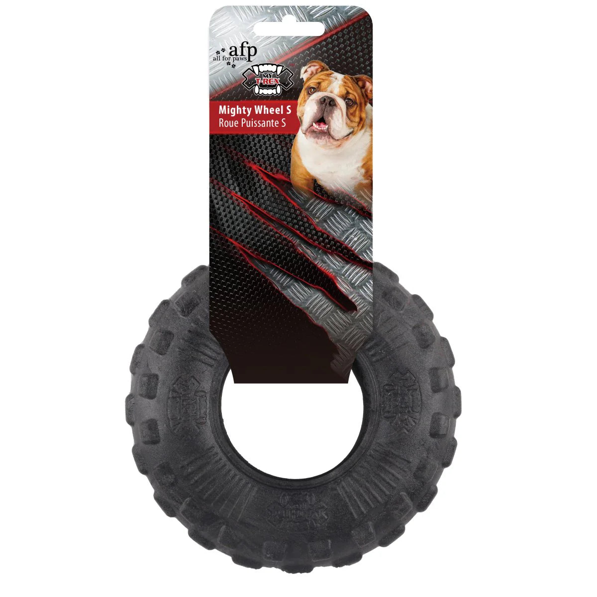 Rueda de Juguete Resistente Mighty Rex S - Black Dog Panamá 