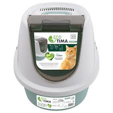 ECO TIMA Cat Litter Box M- Sea Green - Black Dog Panamá 