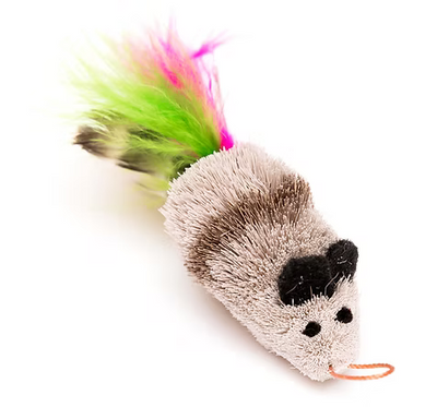 CAT TOY MOUSE FEATHER - Black Dog Panamá 