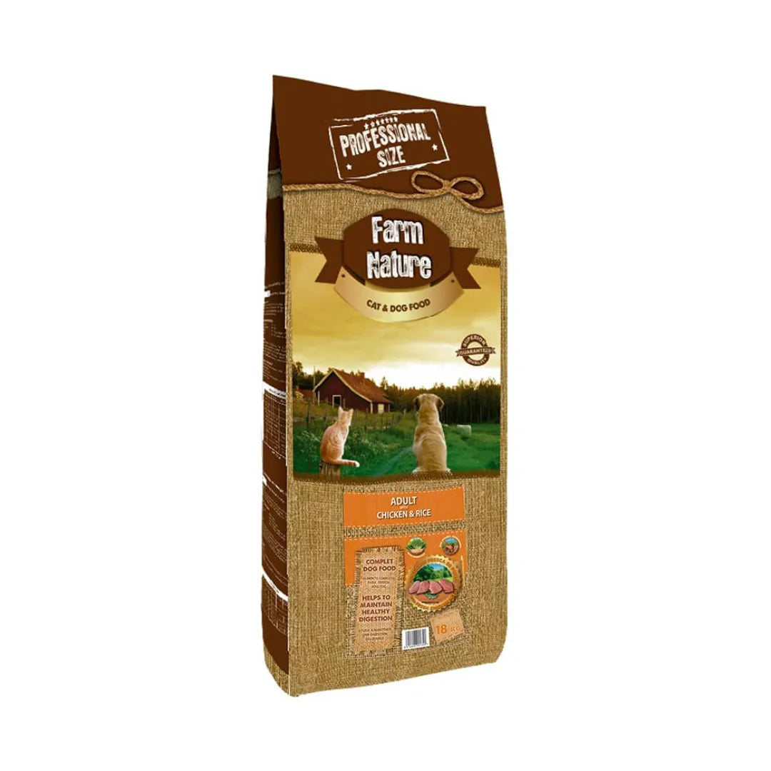 FN POLLO CON ARROZ FARM NATURE 18 KG - Black Dog Panamá 