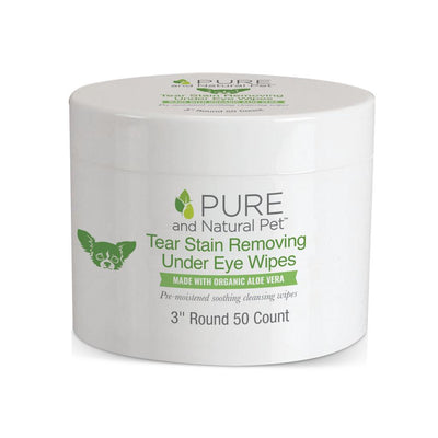 Pure and Natural Pet Tear Stain Wipes Manchas Lágrimas – 50 pcs