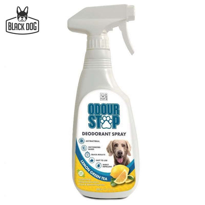ODOUR STOP Deodorant Spray  - Lemon Green Tea 500 ml - Black Dog Panamá 