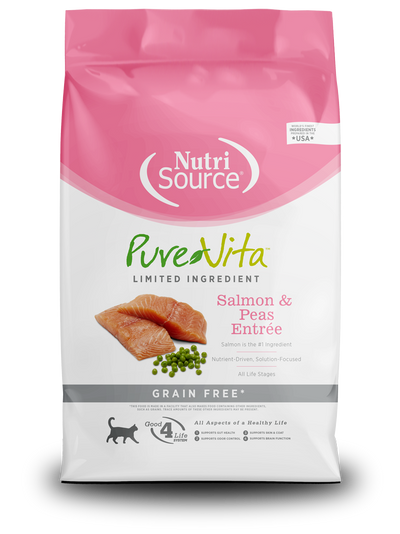 NUTRI SALMON & PEAS ENTREE CAT 4 LB - Black Dog Panamá 