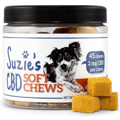 SUZIE'S CBD SOFT CHEWS CHICKEN & TURMERIC - Black Dog Panamá 
