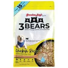 3 Bears Chicken Dog Food - 3lb - Black Dog Panamá 