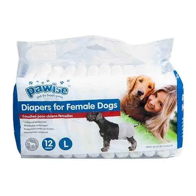 BLACK DISPOSABLE DIAPERS-12PACK   L  15-19 LBS - Black Dog Panamá 