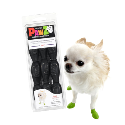 PAWZ RUBBER DOG BOOTS TINY BLACK - Black Dog Panamá 