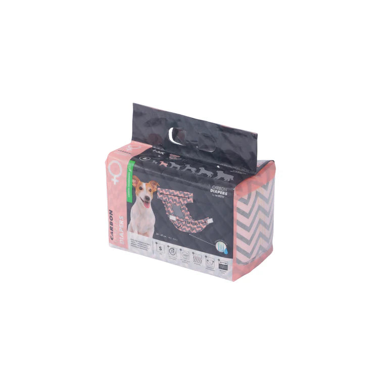 MPets Carbon Diapers Pañales Perro Hembra – S / 15 pcs