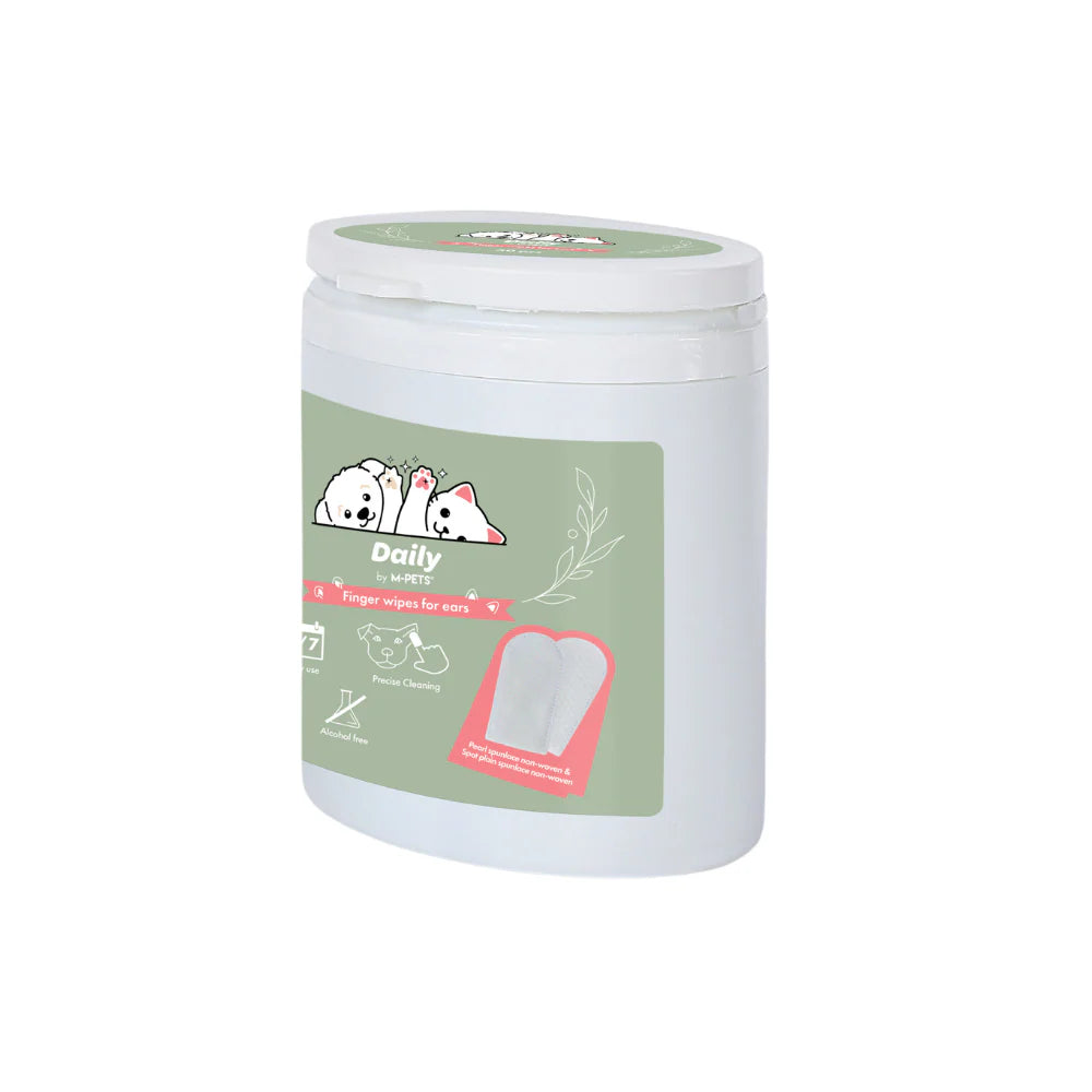 MPets Daily Finger Wipes Oídos Doble Cara – 50 pcs