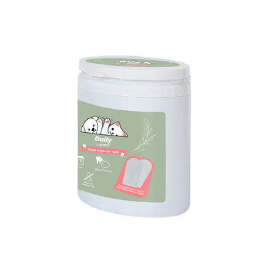 MPets Daily Finger Wipes Dientes Doble Cara – 50 pcs