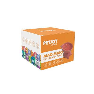 PETJOY MaoMiao Ceramic Bowl - Brown 200ml - Black Dog Panamá 