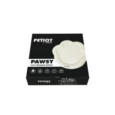 PETJOY Pawsy Bowl M - White 175ml - Black Dog Panamá 