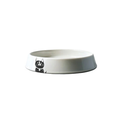 PETJOY Ceramic Bowl MoonPie CAT - Black & White 400ml - Black Dog Panamá 