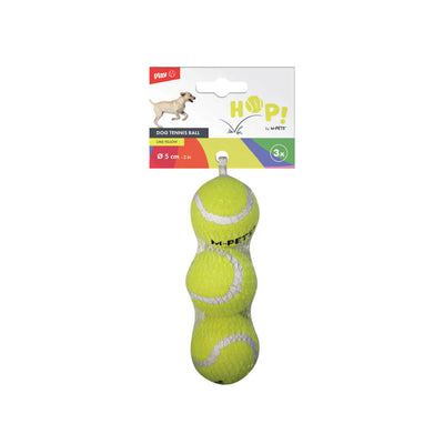 HOP Tennis Ball Yellow set 5 cm - 3 pcs - Black Dog Panamá 