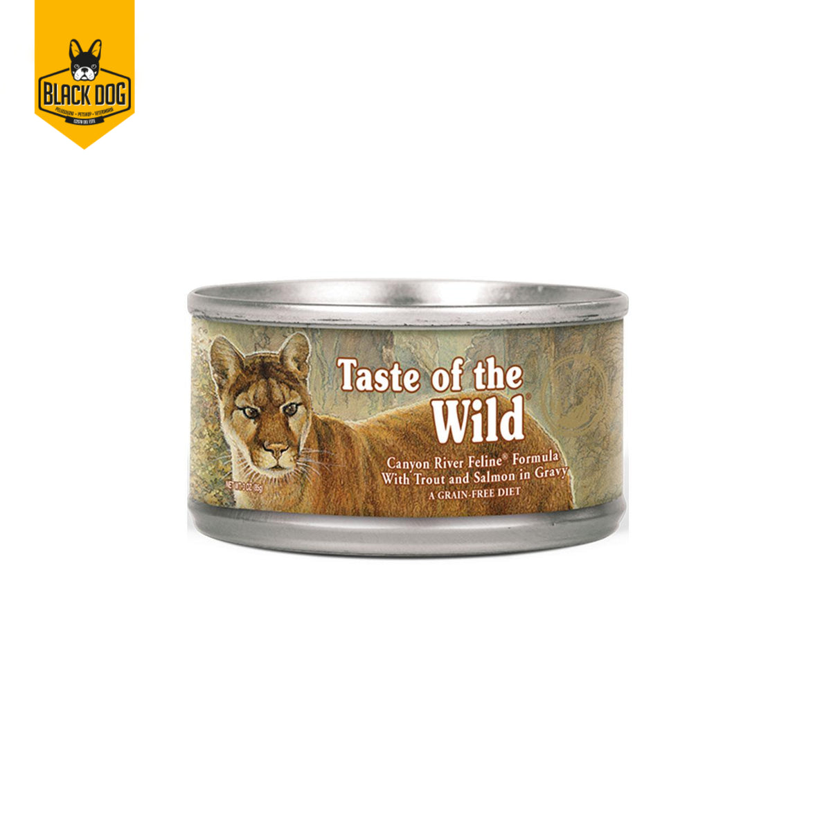 TASTE OF THE WILD | Canyon River Feline Formula | Trout ans Salmon in Gravy | Can 5.5Oz - BlackDogPanama