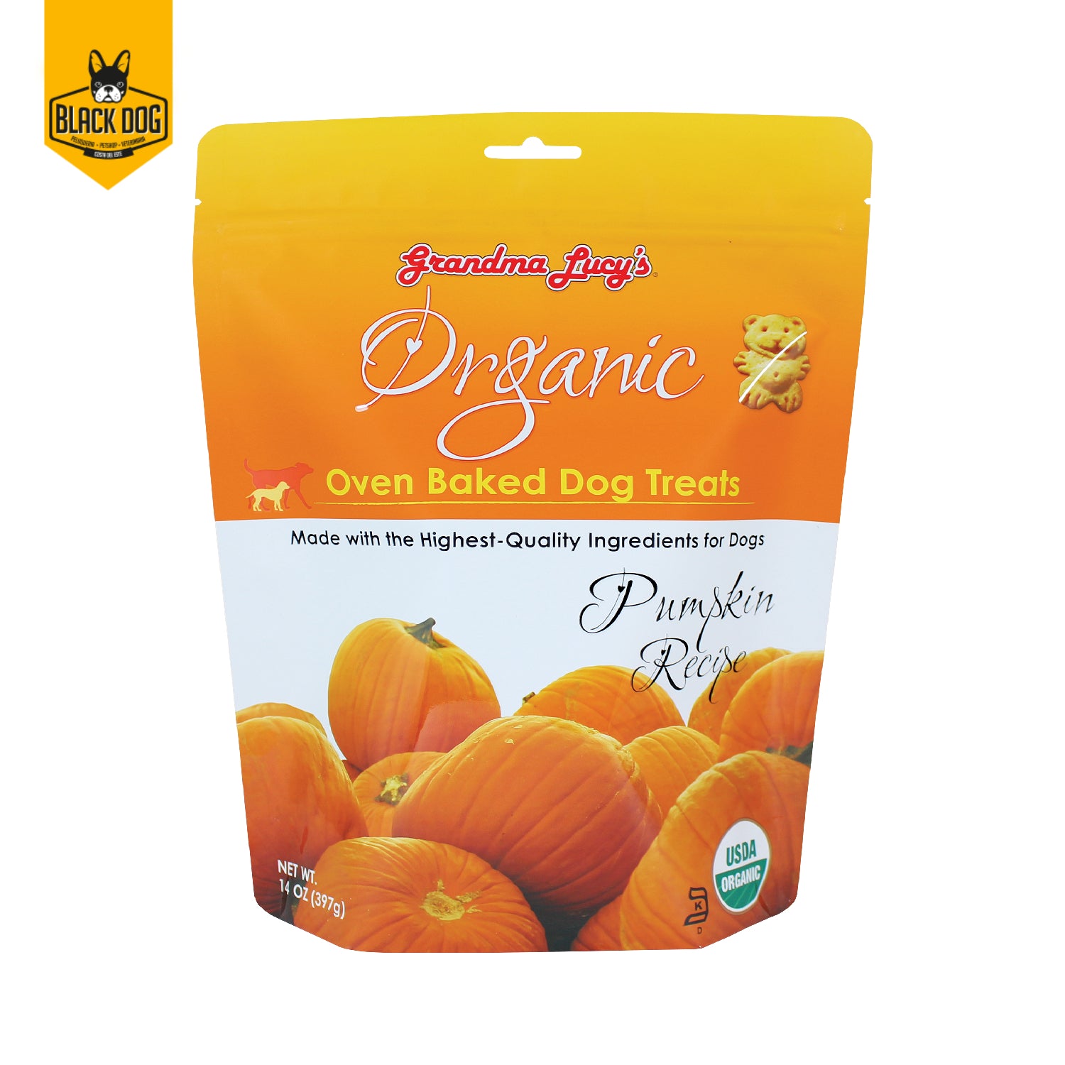 GRANDMA LUCY´S | Organic Baked Treats | Pumpkin | 14 Oz - BlackDogPanama