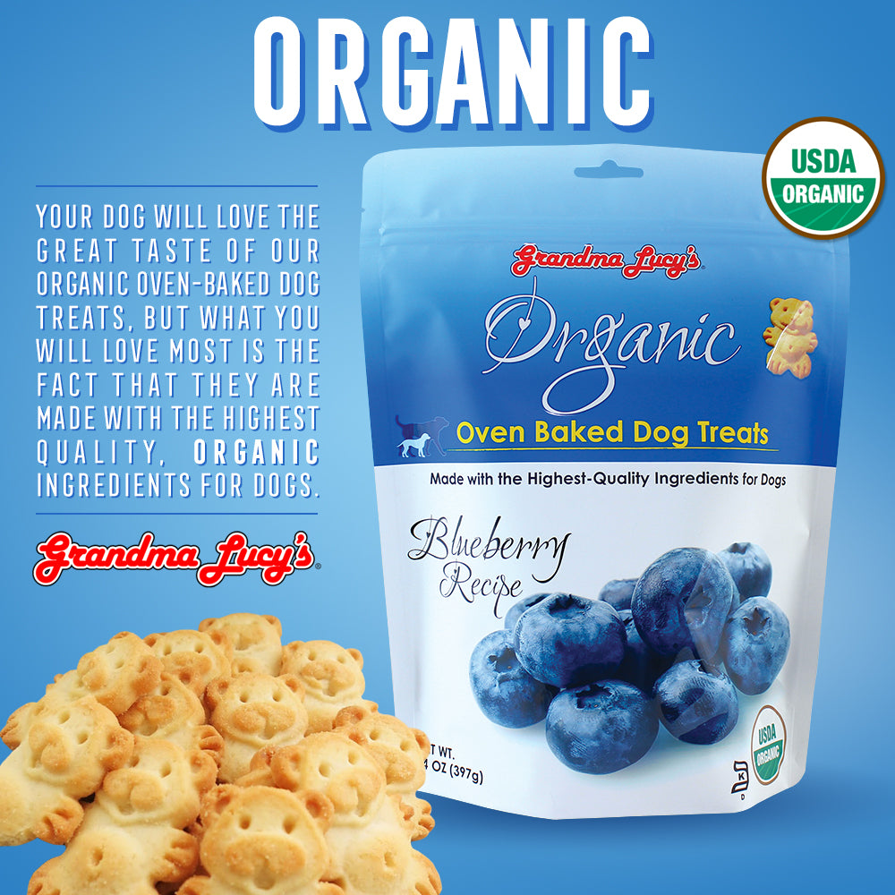 GRANDMA LUCY´S | Organic Baked Treats | Blueberry | 14 Oz - BlackDogPanama