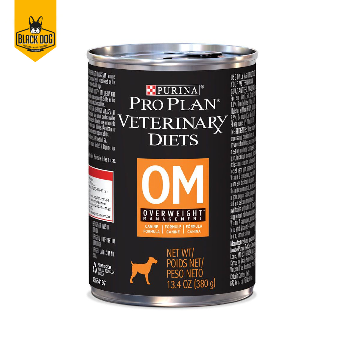 PRO PLAN | Veterinary Diet | OM Overweight Management | Canine | Lata 13.3 Oz