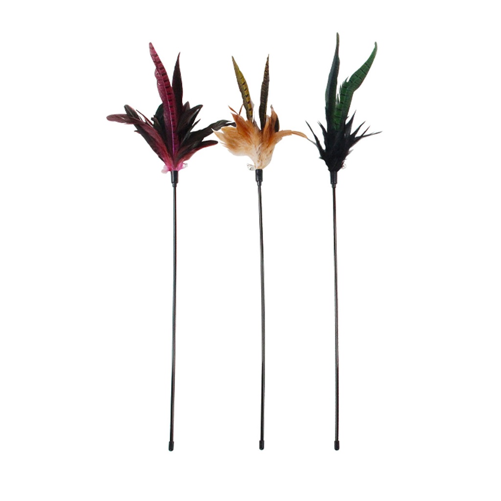 28221 PAWISE FLOWER WAND TEASER CAT TOY