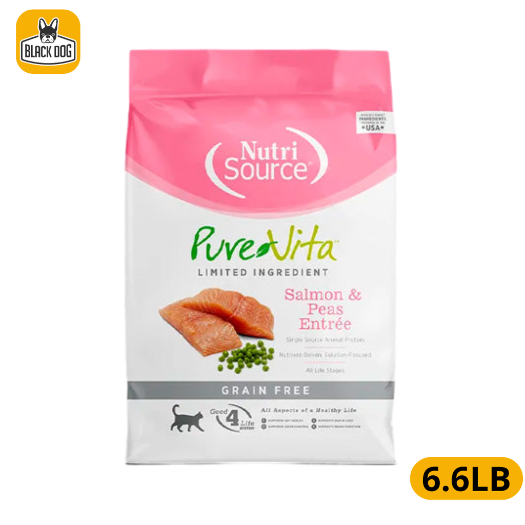 NUTRI SALMON & PEAS ENTREE CAT 6.6LBS