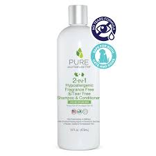 2-IN-1 HYPOALLERGENIC FRAGANCE FREE TEAR FREE PET SHAMPOO & CONDITIONER
