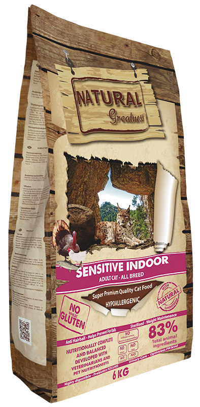 RECETA CAT SENSITIVE INDOOR ADULT CAT- ALL BREED NG 0.6 KG
