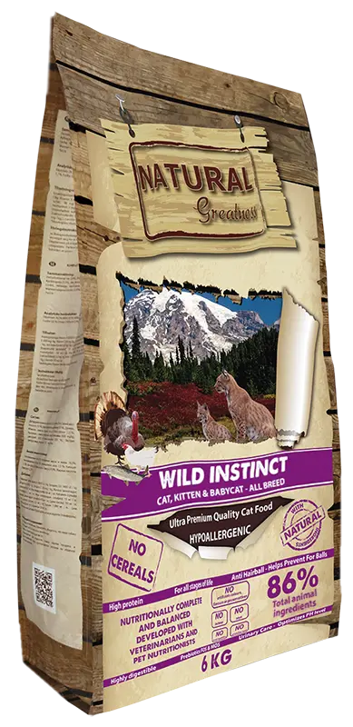 RECETA CAT WILD INSTINCT NG MEDIUM LARGE 6 KG