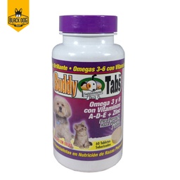 [714193502059] BUDDY TABS OMEGA 3/6 MORADO 60 TAB