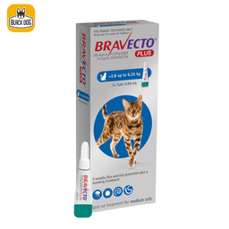[8713184189622] BRAVECTO PLUS FOR CAT 250 2.8 A 6.25KG