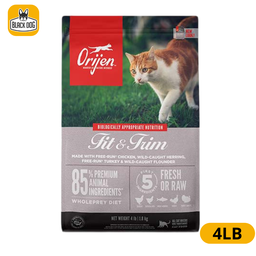 [064992204402] ORIJEN CAT FIT & TRIM CAT 4 LB