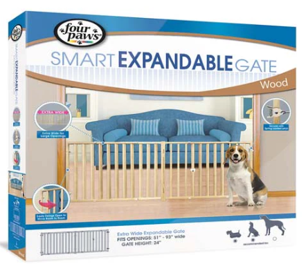 [FP57220] FOUR PAWS REJILLA EXPAND PUERTA 51-93" W x 24" H