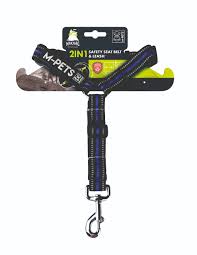 [10830299] Hiking 2 in 1 Safety Seat belt & Leash - Electronic blue