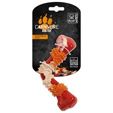 [10650399] CARNIVORE Dog Toy Boomerang Bone - Bacon scent 17.8 x 9.3 x 4.1 cm