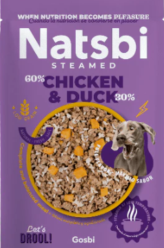 [72169] NATSBI STEAMED CHICKEN & DUCK 200 g