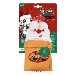 [10654299] Christmas Snack Attack dog toy - Prezzie
